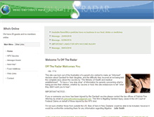 Tablet Screenshot of offtheradar.co.nz